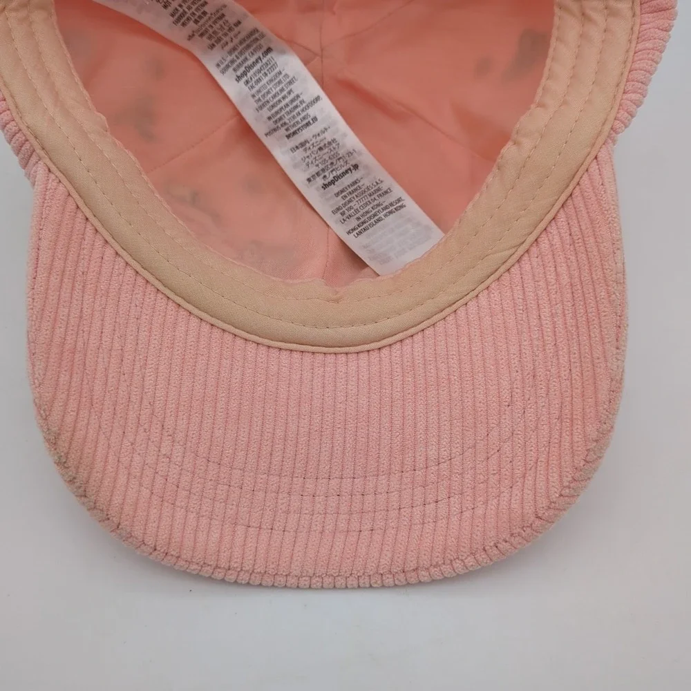 Disney Critters Corduroy Hat Cap Strapback Pink Peach Adjustable Tod Thumper